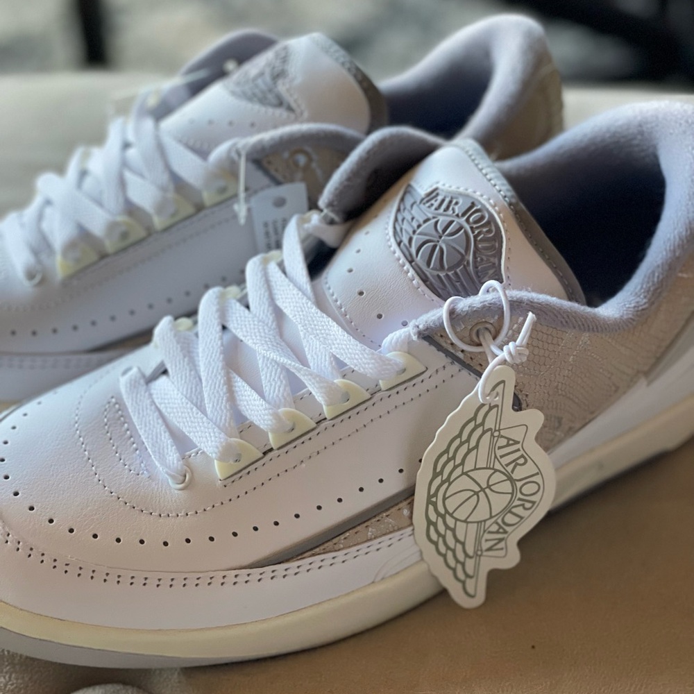 Air Jordan White and Gray Sneakers